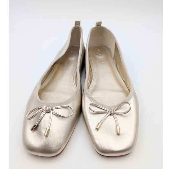 Marc Fisher Ubet Slip On Ballet Flats Women's Metallic Gold Size US11M EU42 - Picture 2 of 10